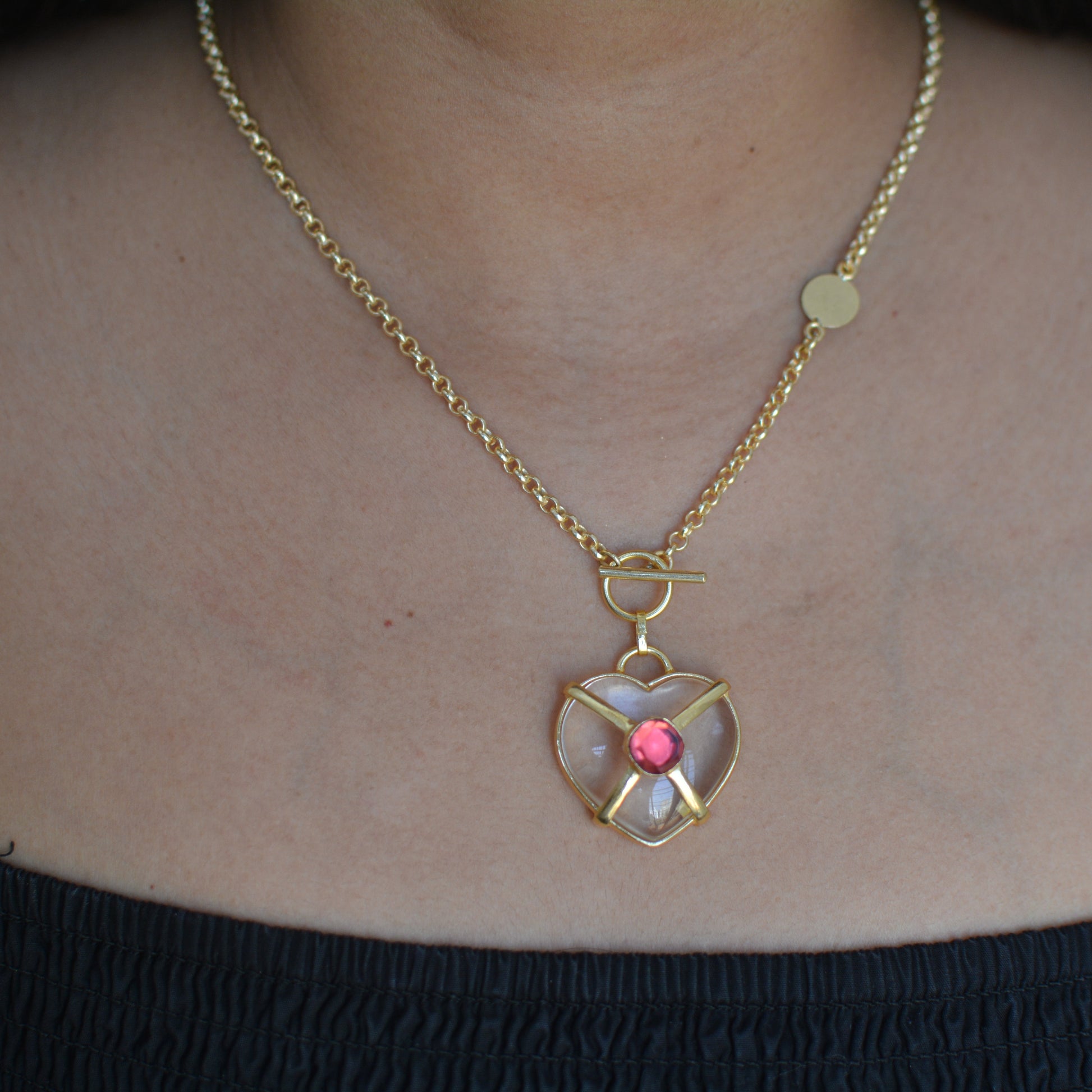 Heart-shaped pendant necklace inspired by Malala Yousafzai